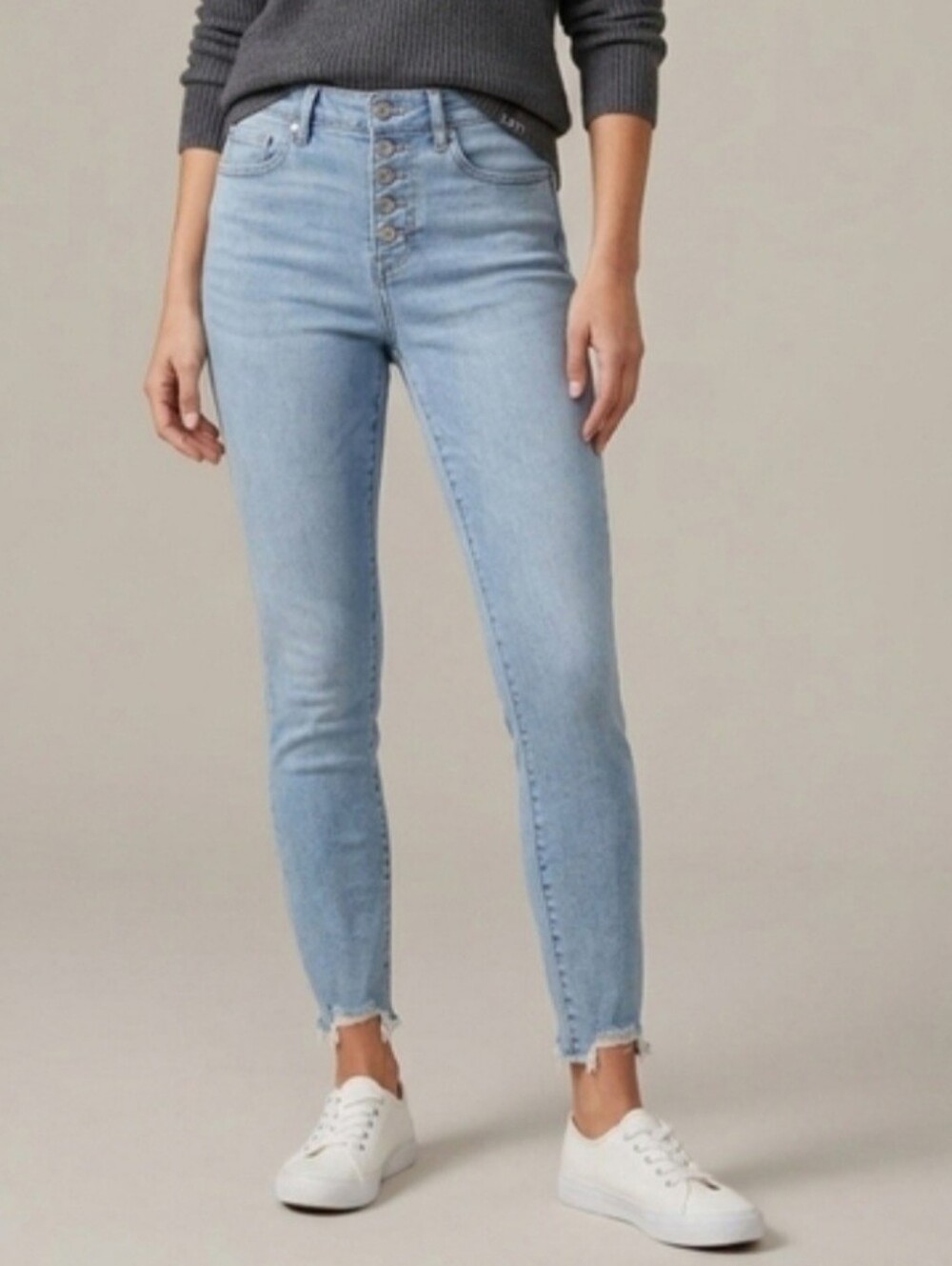 NWT LOFT High-Rise Light Blue Skinny Jeans - Women W25 L34 BR12